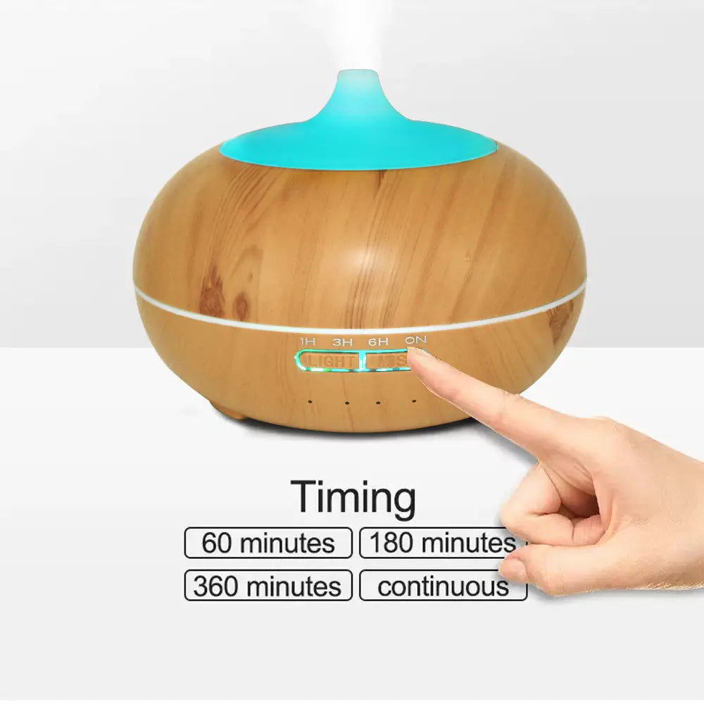 550Ml Ultrasonic Aroma Diffuser, Remote Control Included, 7 LED Light Options, Whisper-Quiet for Sleep & Relaxation
