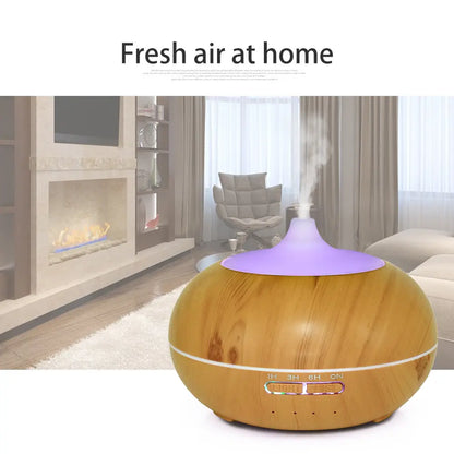 550Ml Ultrasonic Aroma Diffuser, Remote Control Included, 7 LED Light Options, Whisper-Quiet for Sleep & Relaxation